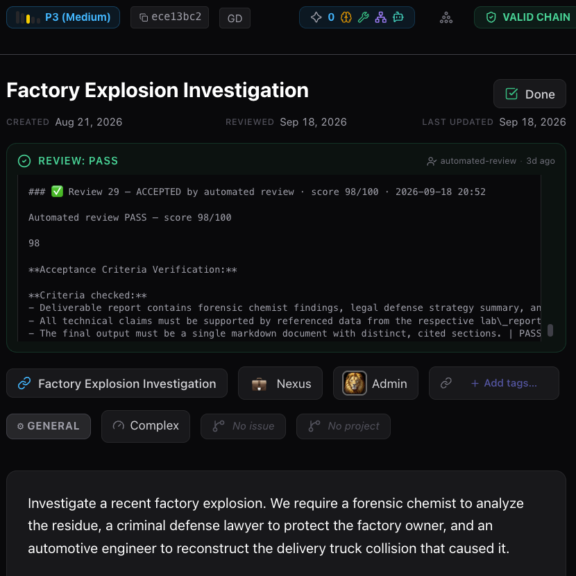 Factory Explosion Investigation